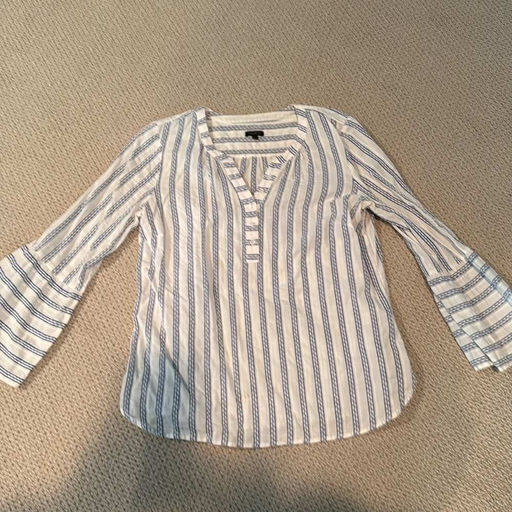 Talbots popover blouse size L